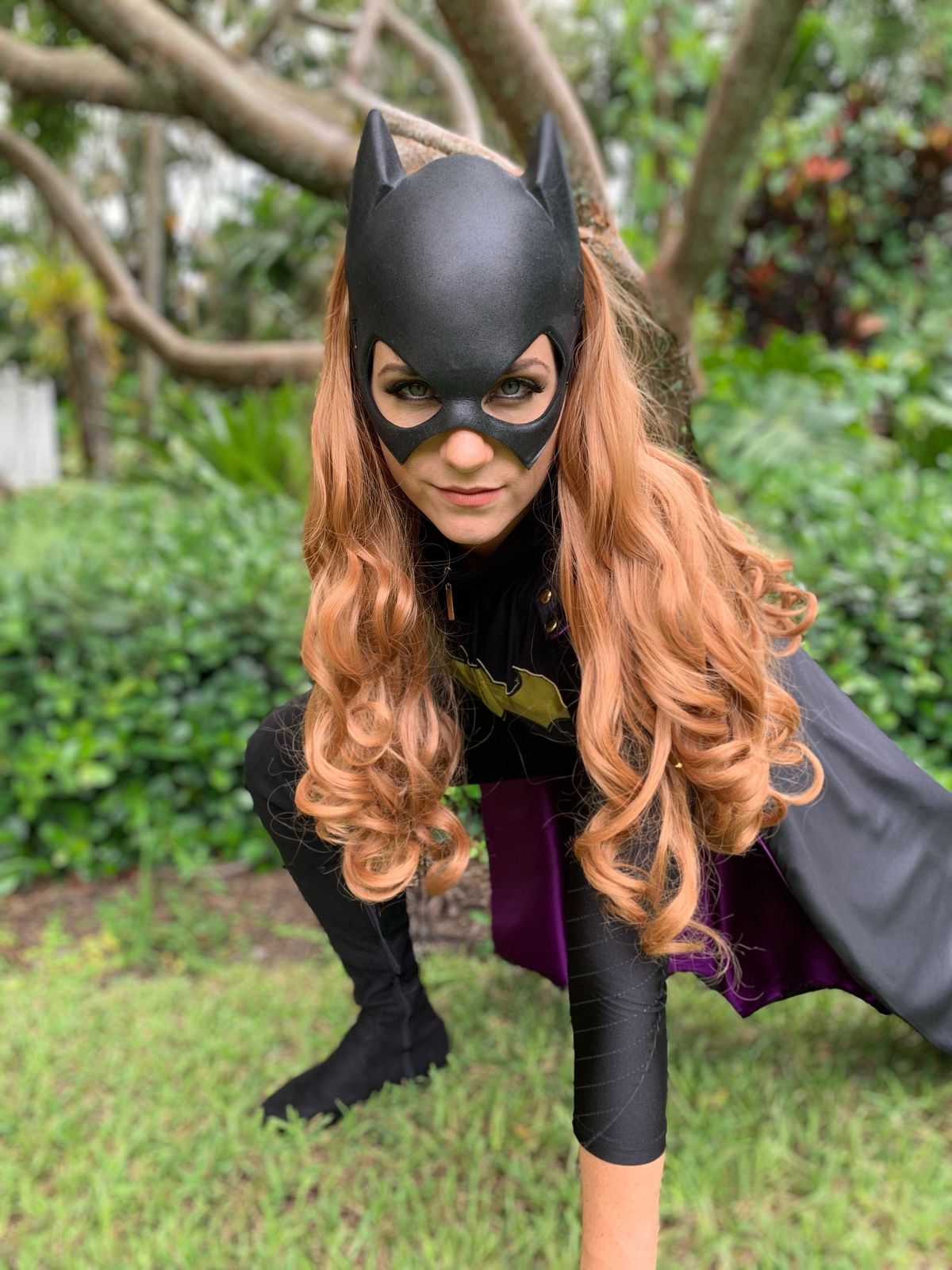 Batgirl character at birthday party